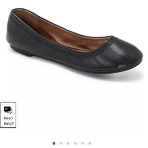 Lucky brand, emmie ballet flat, black, sz 7&1/2